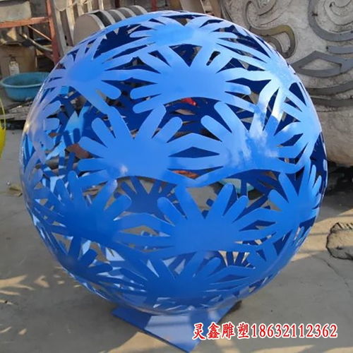 邢台圆球白钢雕塑金属圆球亮化景观装饰摆件制作厂